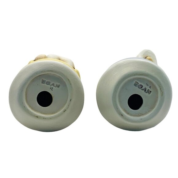 Vtg MCM EGAN Italy Italian Ceramic Angel Christmas Figurines Set Star Bell - Picture 6 of 11